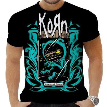 Imagem de Camiseta Camisa Personalizada Rock Nu Metal Korn 7 - Obsidiana Co, G