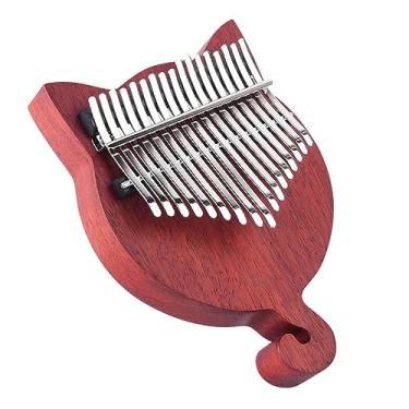 Imagem de Piano de dedo portátil Kalimba de 17 teclas Kalimba instrumento musical piano com martelo de afinação