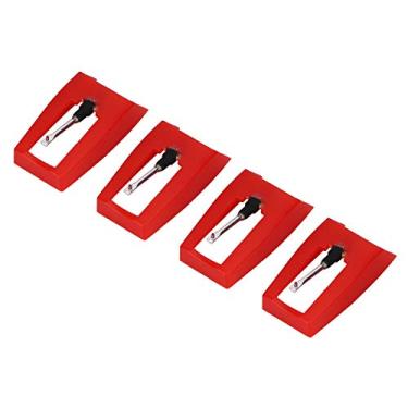 Imagem de Generic Substituição Durável do Estilete do Fonógrafo para Crosley Ion Victrola 4 Pces Agulhas Estilete para o Leitor de Registro Fácil Instalação, para Audiófilos
