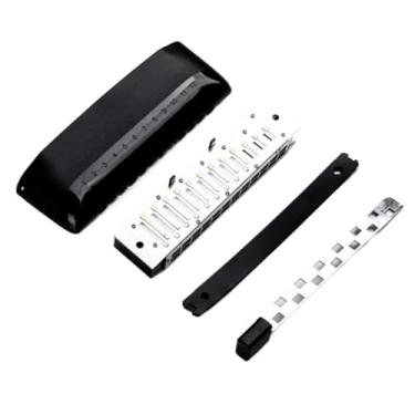 Imagem de Gaita profissional design moderno exclusivo 12 furos chave G gaita cromática adequada para adultos e profissionais