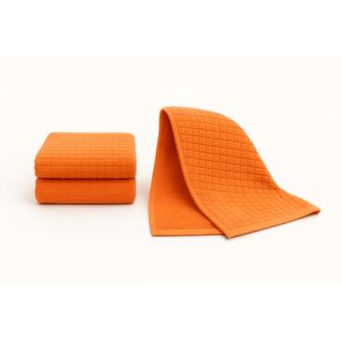 Imagem de Toalha de Banho e Praia Piscina Secagem Rápida Grande Microfibra 140cm x 70cm (2,LARANJA)