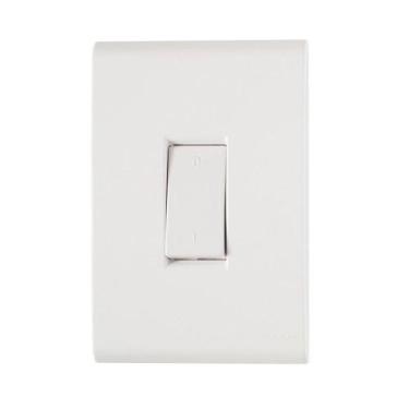 Imagem de Interruptor Tramontina Liz 1T 10A Módulo Bipolar com Placa Branca