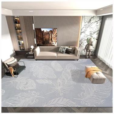 Imagem de SPXMQSS Tapete para quarto, tapetes grandes resistentes ao desgaste para sala de estar, fácil de cuidar, tapete de polipropileno de pelo baixo antiderrapante macio para sala de estar, quarto, sala de