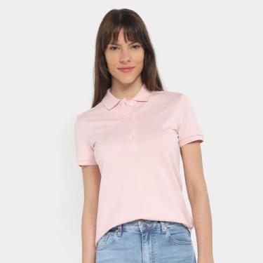 Imagem de Camisa Polo Lacoste Feminina, Rosa claro, G