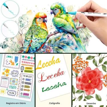 Imagem de Canetas Touch Marcador Profissional De Ponta Dupla Alcool - Peg Comerc