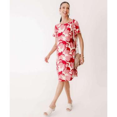Imagem de Vestido Feminino Curto Estampa Floral Marisa-72940, Bege, P