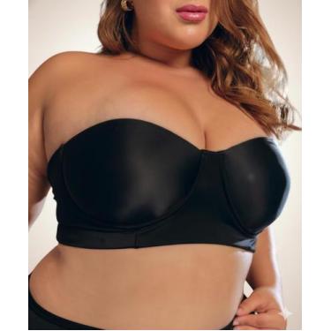 Imagem de SUTIÃ BUSTIÊ TOMARA Q.CAIA PLUS SIZE REFORÇADO LATERAL DUPLA Tamanho:5