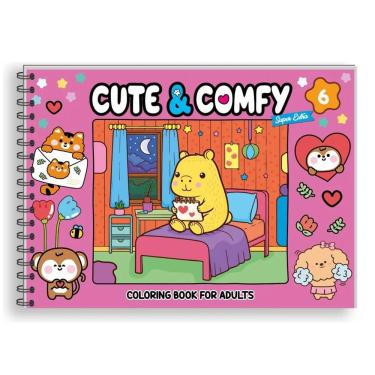 Imagem de Livro De Colorir Cute & Comfy Super Extra Capa Dura Edição 6