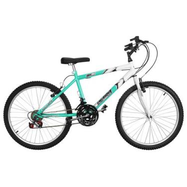 Imagem de Bicicleta Ultra Bikes Aro 24 Masculina Bicolor V-brake, Verde anis, Br
