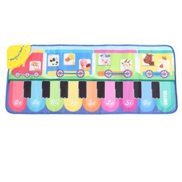 Imagem de CUOFYUNL Tapete musical de animal para bebê, aprendizagem precoce, antiderrapante, à prova d'água, tapete de piano para criança