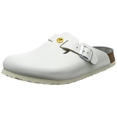 Imagem de Birkenstock Tênis feminino Boston Slides, Branco, 13-13.5