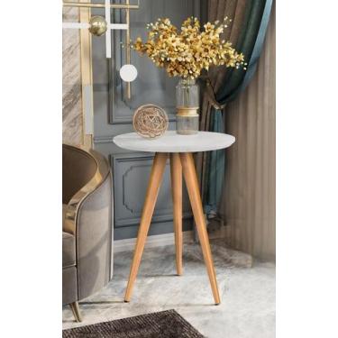 Imagem de Mesa De Canto Mesinha Apoio Sofá Aparador Lateral Sala Decor Classic B