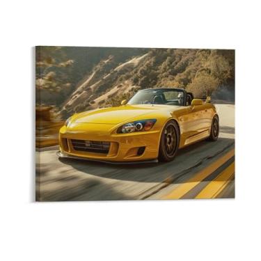 Imagem de HouLaiZhe Speed ​​s2000 Jdm Carro Esportes Carro Cartazes Tela Estética Sala Decoração de Parede Impressões Galeria Sala Decoração de Parede para Quarto Sala de Estar Escritório 08 x 10 polegadas (20