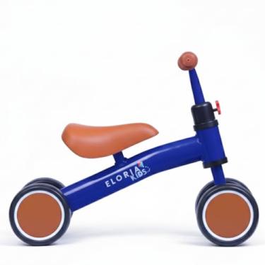 Imagem de ELORIA Bicicleta de Equilíbrio Infantil, Sem Pedal, Para Crianças 1+ Anos, Azul, Desenvolve Coordenação Motora