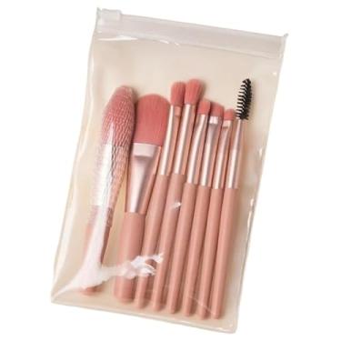 Imagem de Conjunto De PincéIs 8 Mini Kit De PincéIs De Maquiagem Kit De Ferramentas E AcessóRios Presentes Para Mulheres FáCil De Usar PráTico Para Transportar