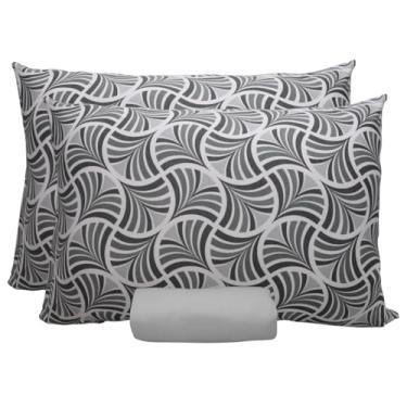 Imagem de Jogo de Lençol Portallar Doce Vida Fronha 100% Algodão Casal La Plata/Cinza Frio