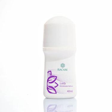 Imagem de Desodorante Roll-On Lady, Branco, Isacare, 40 ml