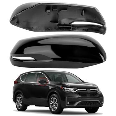 Imagem de LOIYLLEN Substituição da capa do espelho lateral do passageiro para Honda CRV 2017 2018 2019 2020 2021 2022 - Capas de espelho do lado direito, acessórios de tampa dos espelhos retrovisores pretos