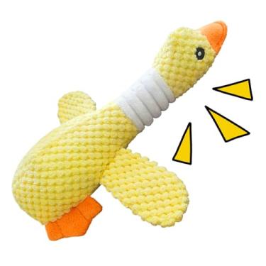 Imagem de Brinquedos Para Cães Mastigar | Animais De Pelúcia Interativos Com Squeaky - Brinquedo Pato Recheado Squeaky Para Filhotes - Para Natal, Aniversário, Estimulação E Alívio Do