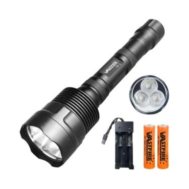 Imagem de Lanterna Tática À Prova d'Água VASTFIRE Com 3 Cores De LED Luz Brilhan