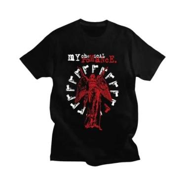 Imagem de Camiseta Gráfica Vintage Punk Rock Da Banda My Chemical Romance the Bl