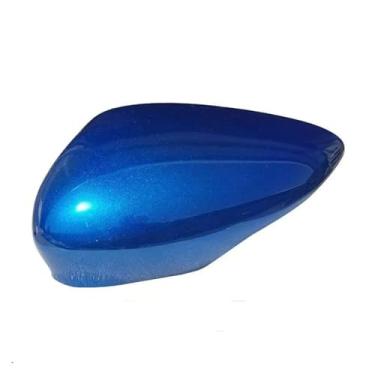Imagem de Capa de espelho lateral compatível com ford fiesta 2009 2010 2011 2012 2013 2014 2015, carcaça de espelho retrovisor, acessórios automotivos(Blue Left)