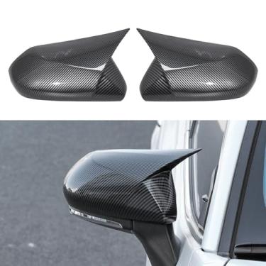 Imagem de YINGTUU Capa de espelho retrovisor lateral de chifre de boi capa protetora para decorar capas de decoração externa automotiva para Toyota Camry acessórios 2018 2019 2020 2021 2022 2023 2024 2025 (cor