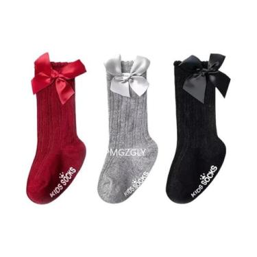 Imagem de Meias De Rede Até O Joelho Para Meninas, 3 Pares, Estilo Real, Meias T