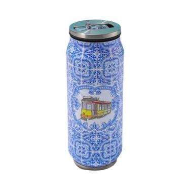 Imagem de Garrafa Térmica De Aço Inoxidável 500ML Com Canudo Para Cerveja E Refr