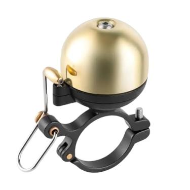 Imagem de Sino de bicicleta montagem gps rastreador airtag sino suporte de liga de alumínio à prova dwaterproof água se esconde sob o sino da bicicleta anti-roubo(Gold Aluminum)