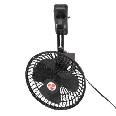 Imagem de Jiawu Ventilador De Resfriamento De Carro Portátil Silencioso Circulador De Ar De Metal De Economia De Energia Para Caminhão Barco SUV - Preto (DC12V)