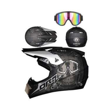 Imagem de Capacete De Motocicleta Para Corrida off Road, Capacete Completo Para 