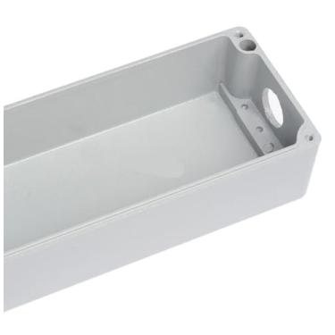 Imagem de ONECMN Abertura 22 caixa de metal fundido à prova d'água caixa de botão de metal caixa de interruptor de terminal 12345 furos caixa impermeável interna e externa (10)