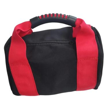 Imagem de UGPLM Saco de areia para kettlebell, ideal para levantamento de peso, portátil e (enchimento não incluído). Perfeito para musculação, Vermelho