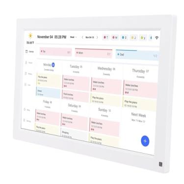 Imagem de Zopsc Calendário Digital de 15,6 Polegadas, Calendário Inteligente Com Tela Sensível Ao Toque 1080P, Planejador Digital, Sincronização WiFi e Planejador de Refeições, Suporte para Mesa (US Plug)