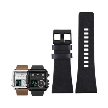 Imagem de Pulseira De Relógio De Couro Genuíno Masculina Para Diesel DZ7406 DZ74