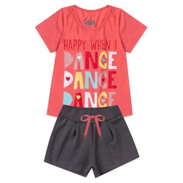 Imagem de Conjunto Infantil Menina Dance Iaia (1 ao 12), 4, Salmão