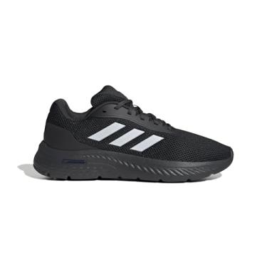 Imagem de Adidas Tênis de caminhada masculino Cloudfoam Move, carbono/branco/preto, tamanho 40, Carbono/fibra branca/núcleo preto, 10 US
