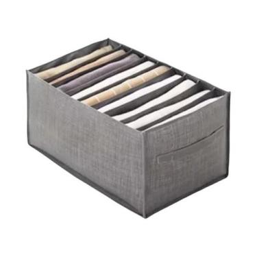 Imagem de Caixa Organizadora De Calças Com 9 Divisórias Para Guarda-Roupa - NONE
