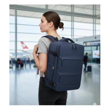 Imagem de Mochila Bolsa De Viagem De Bordo Notebook Impermeavel - Maideng BR, Az