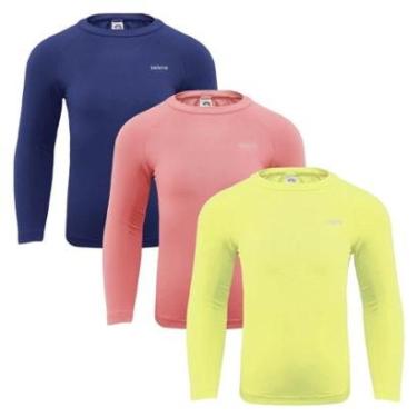 Imagem de Kit 3 Camisas Térmicas Selene Proteção UV50+ Juve-Unissex