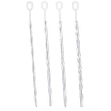 Imagem de 4 escovas de limpeza de canudo para Stanley, 32 cm, extralongas, 3 tamanhos, cobertura completa de cerdas, reutilizáveis, acessórios de limpeza para garrafa de água, copos e copos (branco)