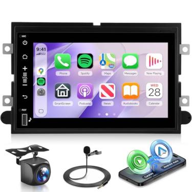 Imagem de Rádio estéreo de carro 8 núcleos 4G + 64G para Ford F250 F150 F350 E250 E350 2004-2014, KYNNT para F150 sem fio CarPlay Android Auto, 32EQ, navegação GPS WiFi, microfone de câmera de backup FM com