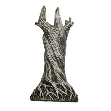 Imagem de Vaso de planta floral seca, ornamento, estátua de resina criativa, vaso interno para presentes de aniversário, casa, sala de estar, quarto, mesa (marrom taupe)