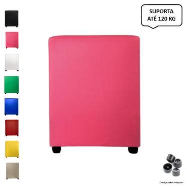 Imagem de Puff Banquinho banqueta cubo Quadrado Decorativo Assento Para Sala e Q