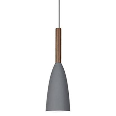Imagem de Luminária de teto suspensa para ilha de cozinha, luminária pendente interna | Lustre nórdico moderno com uma chama para mesa de restaurante, bar ou loft | Luminária com cúpula de alumínio -