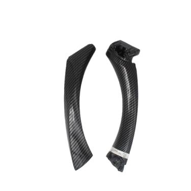 Imagem de Compatível com BMW série 3 E90 E91 328 330 335 Cinza Bege Preto esquerda Direita Maçaneta interna do carro Porta interna Painel de apoio de braço(Carbon fibre (left))