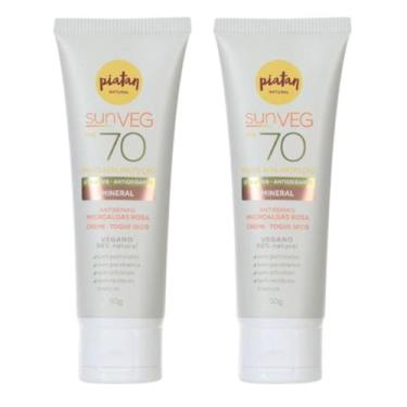 Imagem de Combo Facial Protetor Solar Mineral FPS 70 - Piatan