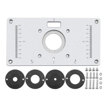 Imagem de Régua Gabarito Corte Mesa Madeira Ângulo Alumínio