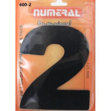Imagem de Número Residencial Numeral N.2 60Mm Preto